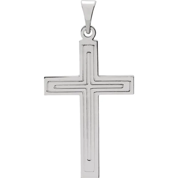 Lady's 14K White Gold Cross Charm Orin Jewelers Northville, MI