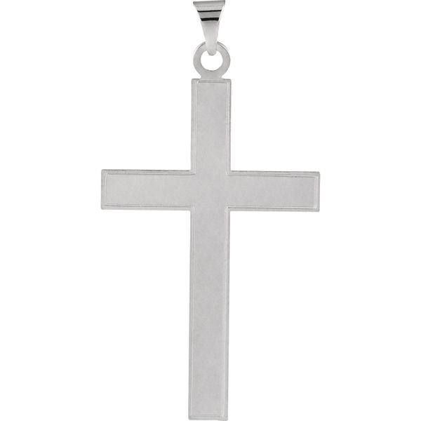 Lady's 14K White Gold Cross Charm Orin Jewelers Northville, MI