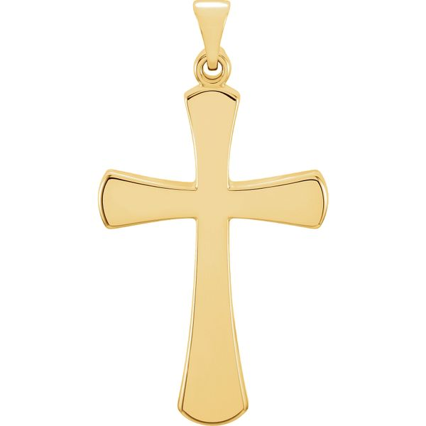 14 Karat Yellow Gold Cross Charm Orin Jewelers Northville, MI