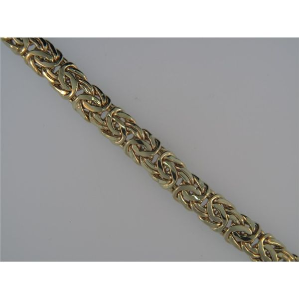 ESTATE COLLECTION - Lady's 14K Yellow Gold 7mm Hollow Mesh Bracelet Orin Jewelers Northville, MI