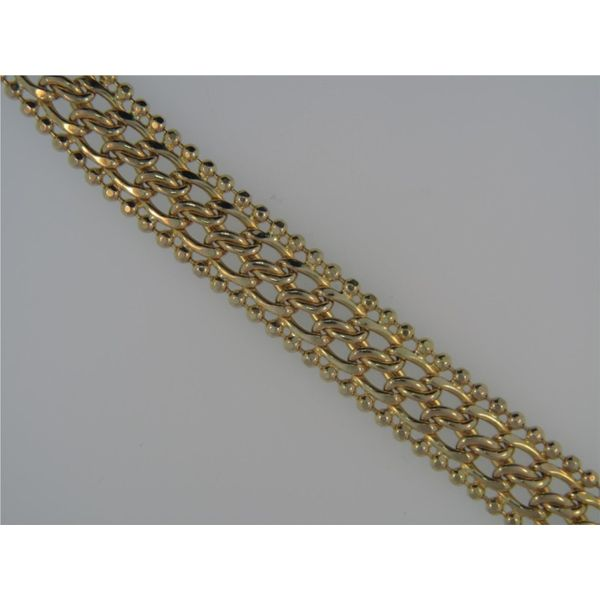 ESTATE - Lady's 14K Yellow Gold 10mm Hollow Mesh Bracelet Orin Jewelers Northville, MI