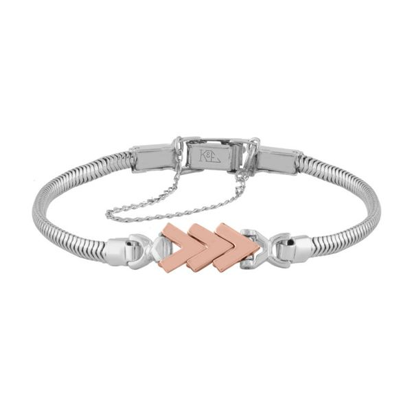 14k Rose Gold Add-A-Link Bracelet With 3 Chevron Links Orin Jewelers Northville, MI