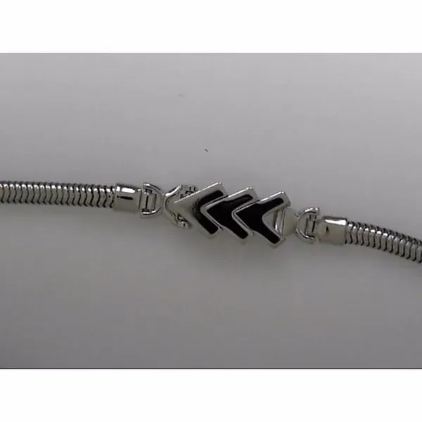 14k White Gold Add-A-Link Bracelet With 3 Chevron Links Orin Jewelers Northville, MI