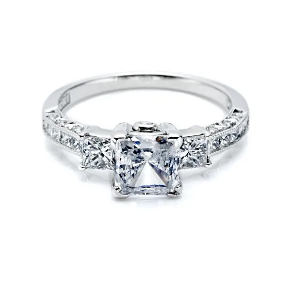 Lady's Platinum Ring Mounting w/28 Diamonds Orin Jewelers Northville, MI