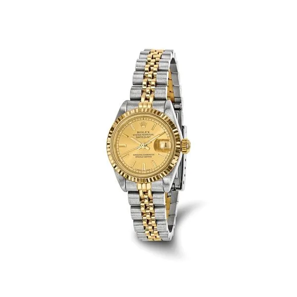 ESTATE - Pre-Owned Lady's Rolex Steel/18KY Champagne Dial Watch Orin Jewelers Northville, MI