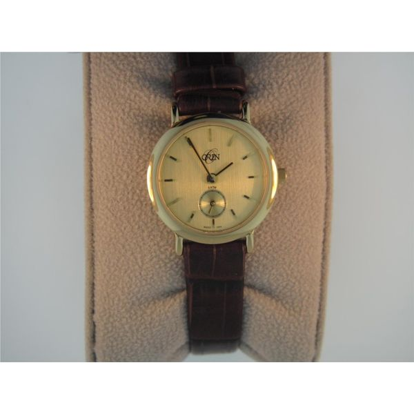 Lady's ORIN Watch Leather w/Yellow Dial Orin Jewelers Northville, MI