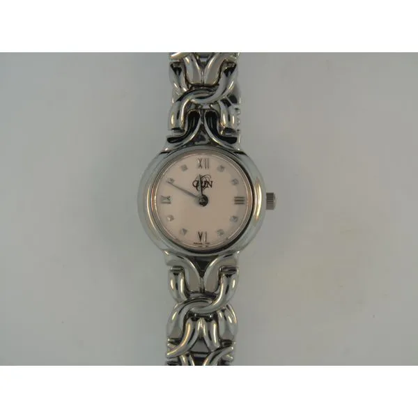 Lady's ORIN Stainless Steel Watch W/White Dial Orin Jewelers Northville, MI