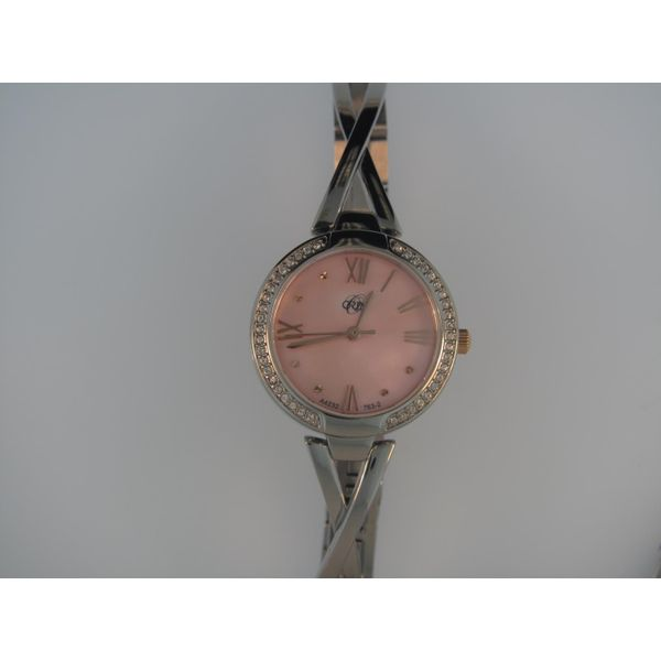 Lady's Stainless Steel ORIN Watch W/Pink MOP Dial Orin Jewelers Northville, MI