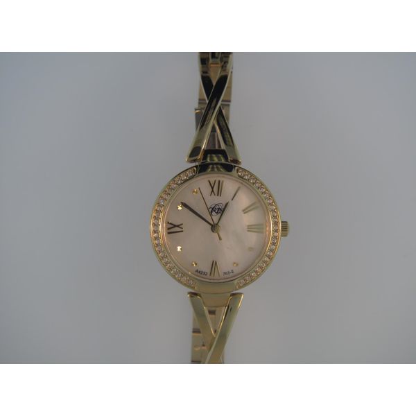 Lady's Yellow Stainless Steel ORIN Watch w/MOP Dial Orin Jewelers Northville, MI