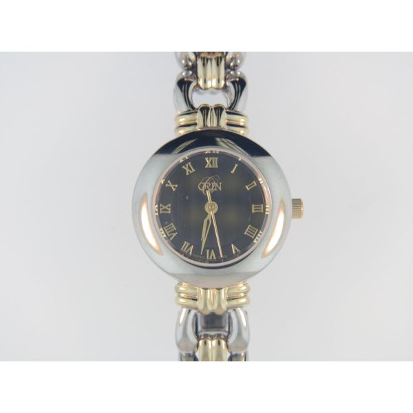 Lady's ORIN Watch Two Tone With Black Dial Orin Jewelers Northville, MI