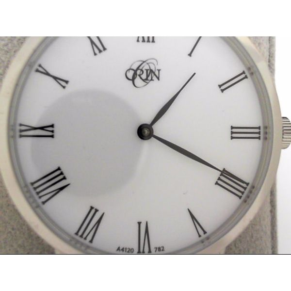 Gent's ORIN Watch White Case & Dial, Mesh Band Orin Jewelers Northville, MI