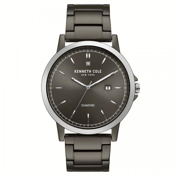 Men's Kenneth Cole Watch With Gun Metal Color Dial & Bracelet Orin Jewelers Northville, MI