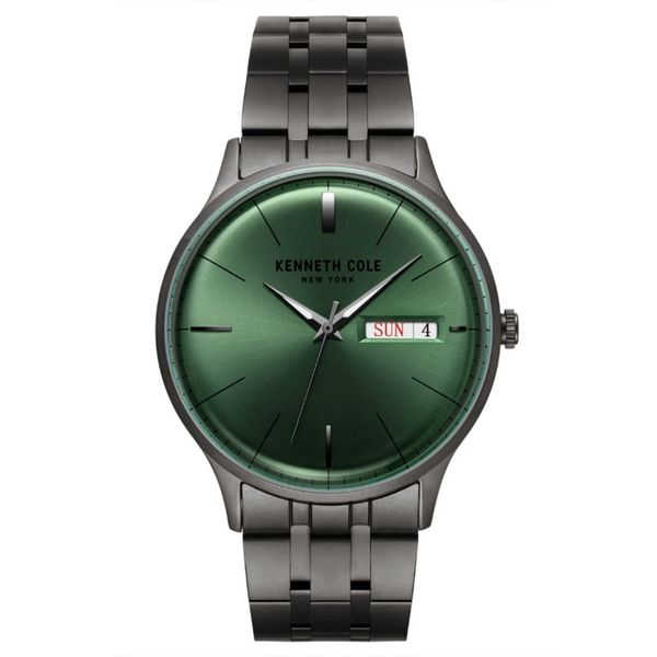 Men's Kenneth Cole Watch With Green Dial & Stainless Steel Bracelet Orin Jewelers Northville, MI