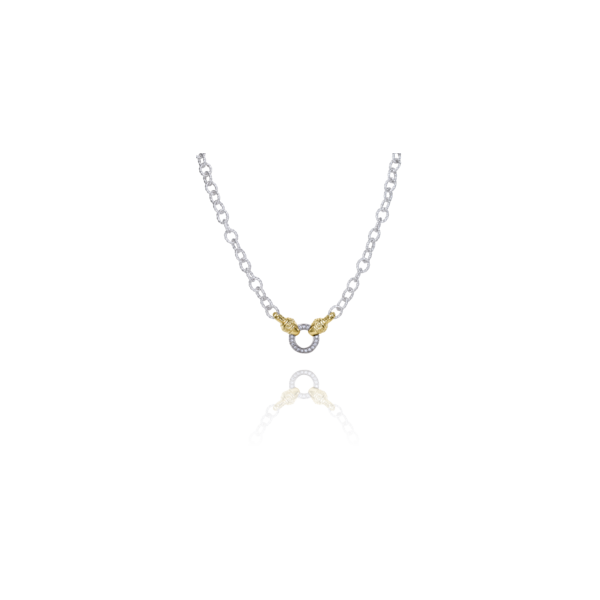 Lady's Two Tone Sterling Silver & 14K Yellow Gold Chain Orin Jewelers Northville, MI