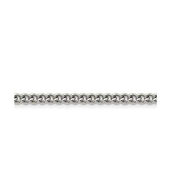 Stainless Steel 4mm Round Curb Chain, 24