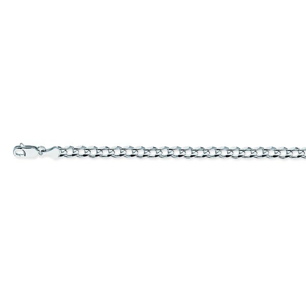 Sterling Silver Curb Link Chain, 18