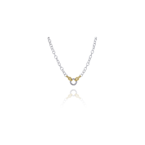 Lady's Two Tone Sterling Silver & 14K Yellow Gold Chain Orin Jewelers Northville, MI