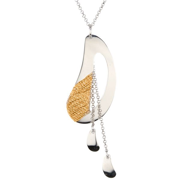 Lady's Sterling Silver & Yellow Gold Plated Imagination Pendant Orin Jewelers Northville, MI