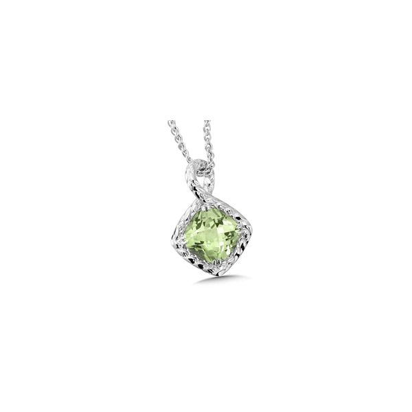 Lady's SS Green Amethyst Pendant Orin Jewelers Northville, MI