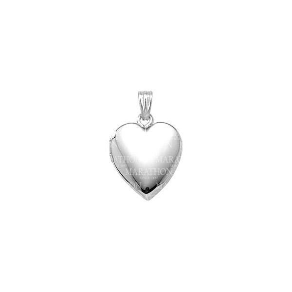 Sterling Silver Heart Shape Locket W/18