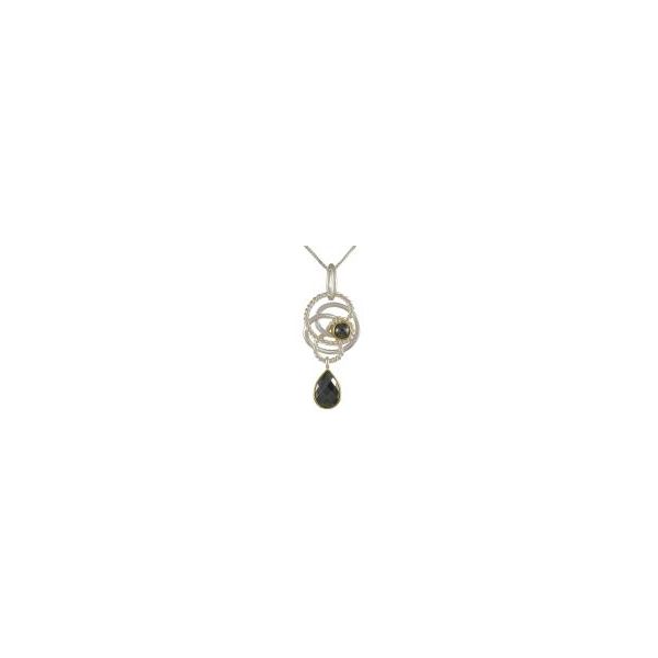 Lady's Two Tone Sterling Silver & 22K Gold Vermeil Pendant w/Hematite Orin Jewelers Northville, MI