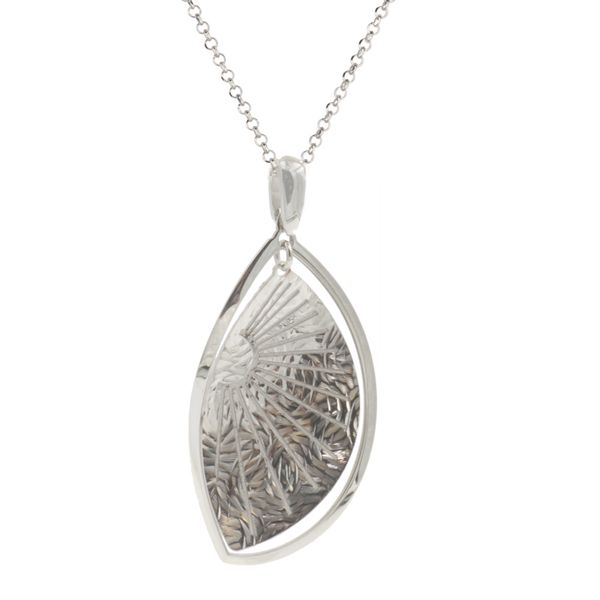 Sunray Leaf Necklace By Frederic Duclos Orin Jewelers Northville, MI