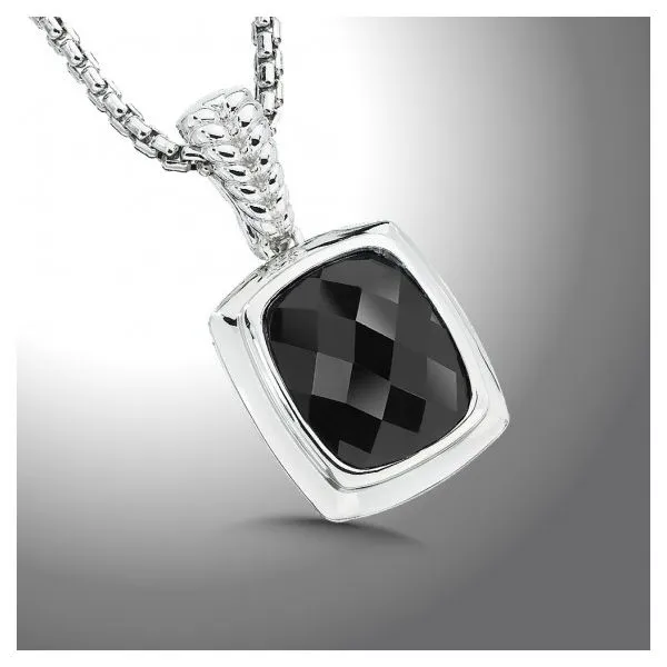 Lady's Sterling Silver Black Onyx Pendant Orin Jewelers Northville, MI