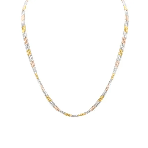 Sterling Silver Yellow And Rose Gold Plated Necklace Orin Jewelers Northville, MI