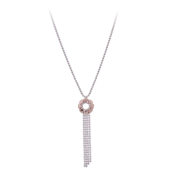 Lady's Sterling Silver Rose Gold & Platinum Plated Calicanto Necklace Orin Jewelers Northville, MI