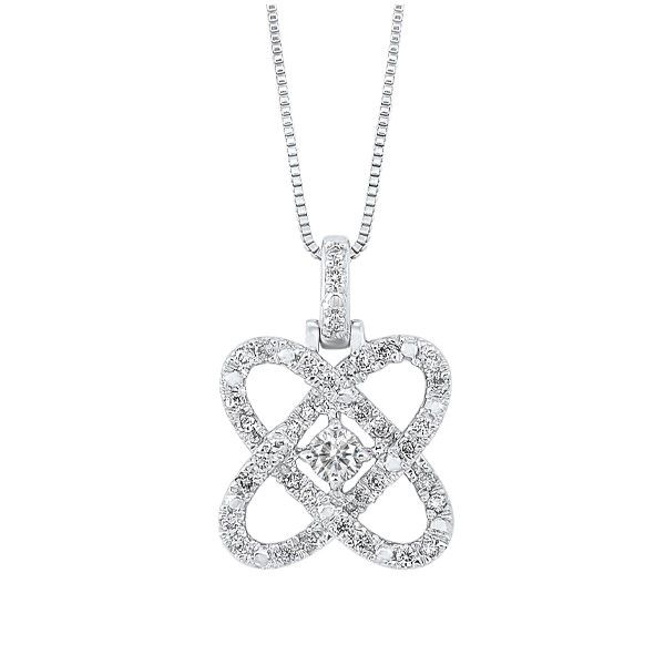 Lady's Sterling Silver Pendant With 37 Diamonds Orin Jewelers Northville, MI