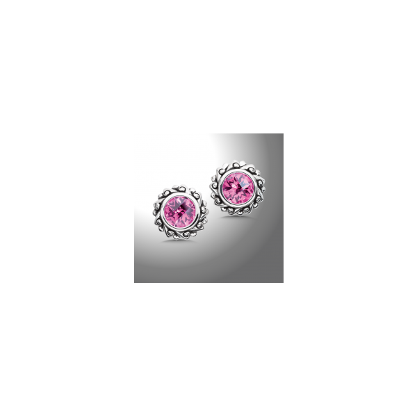 Lady's SS Pink Sapphire Earrings Orin Jewelers Northville, MI