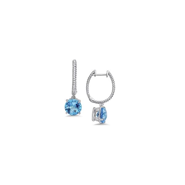 Lady's SS Blue Topaz Earrings Orin Jewelers Northville, MI