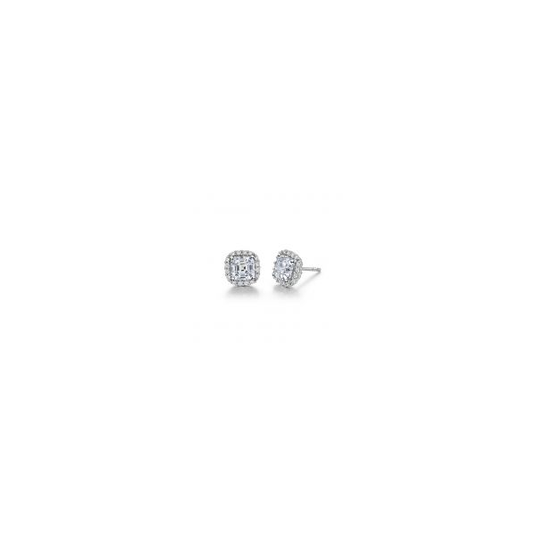 Lady's SS Asscher Cut CZ Earrings Orin Jewelers Northville, MI