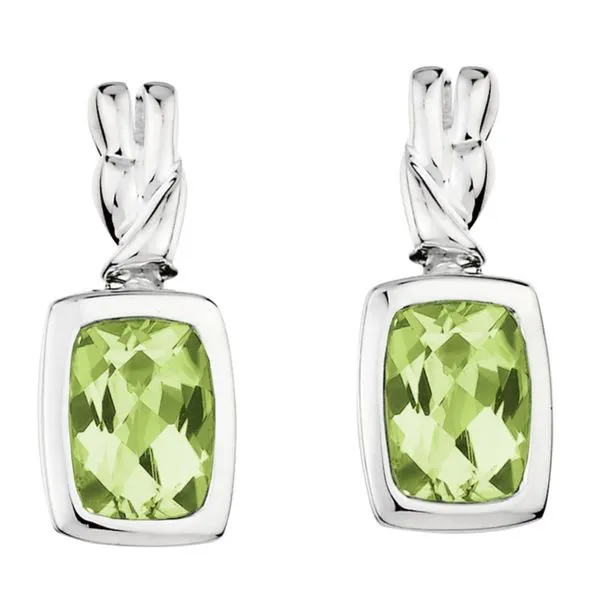 Lady's SS Peridot Earrings Orin Jewelers Northville, MI