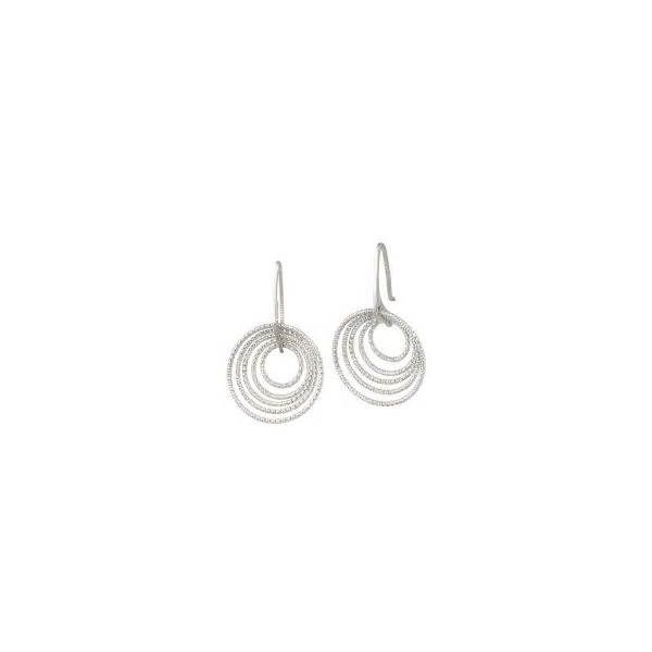 Lady's Sterling Silver 3D Circles Earrings Orin Jewelers Northville, MI