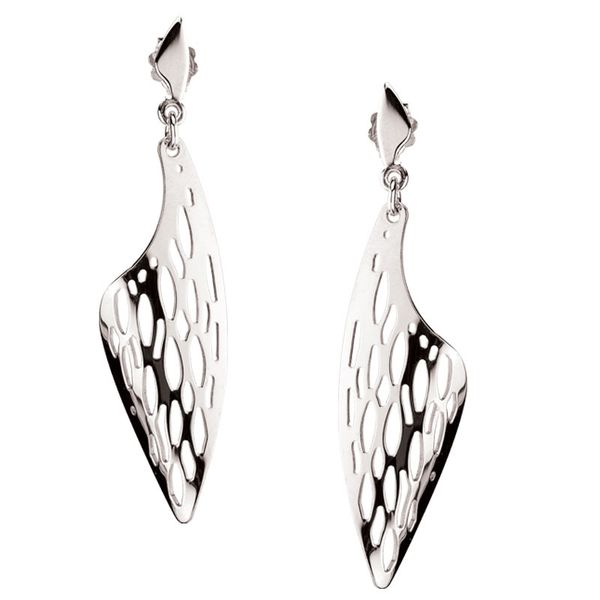 Lady's Sterling Silver Open Raindrops Earrings Orin Jewelers Northville, MI