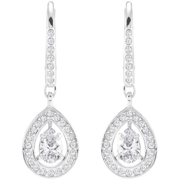 Swarovski Attract Pear Pierced Earrings, White Orin Jewelers Northville, MI