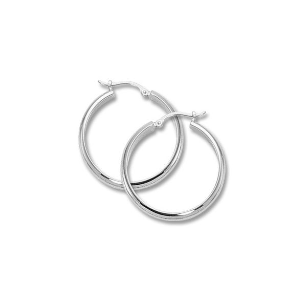 Lady's SS Large Hoop Earrings Orin Jewelers Northville, MI