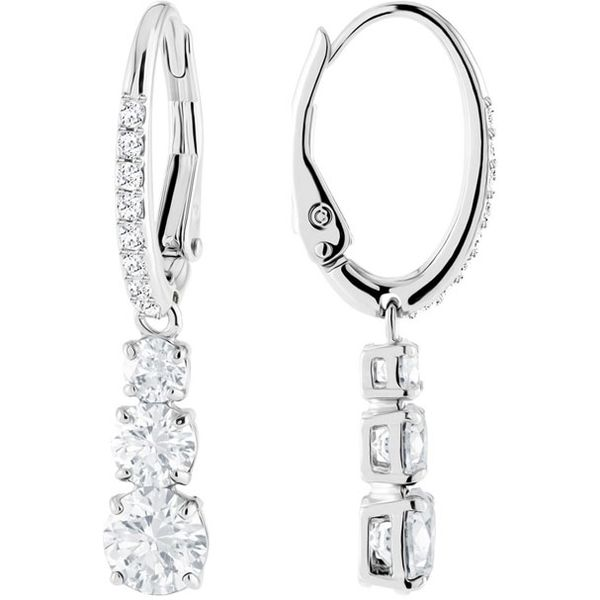 Swarovski Attract Trilogy Round Pierced Earrings Orin Jewelers Northville, MI