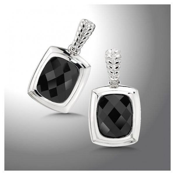 Lady's Sterling Silver Black Onyx Earrings Orin Jewelers Northville, MI