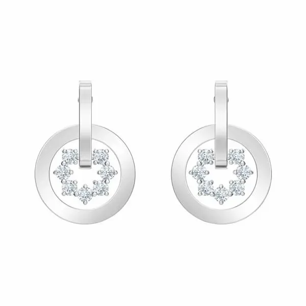 Swarovski Further Drop Pierced Earrings, White Orin Jewelers Northville, MI