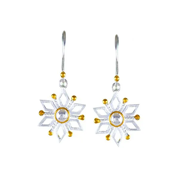 Sterling Silver and 22k Gold Vermeil Earrings Orin Jewelers Northville, MI