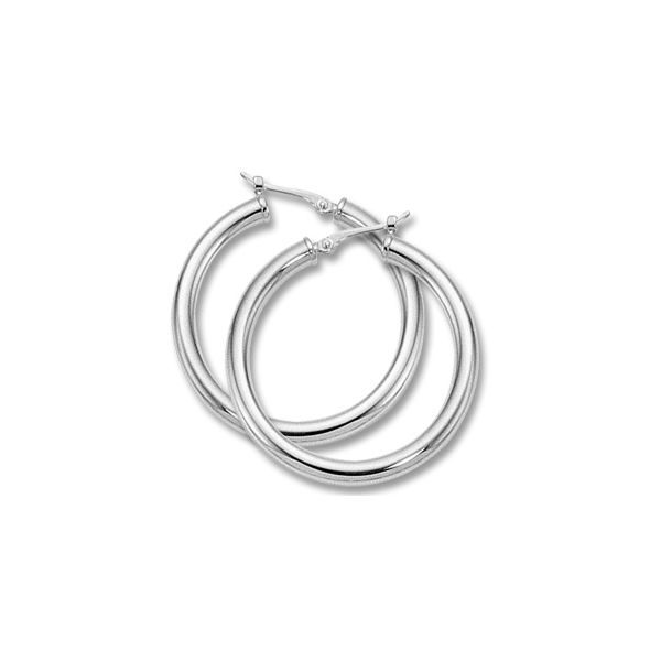 Sterling Silver 30mm Hoop Earrings Orin Jewelers Northville, MI