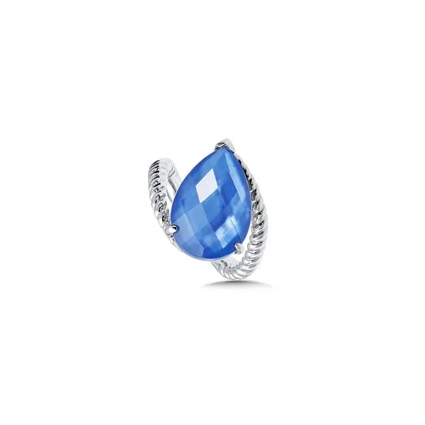 Lady's SS Quartz & Blue Shell Ring Orin Jewelers Northville, MI