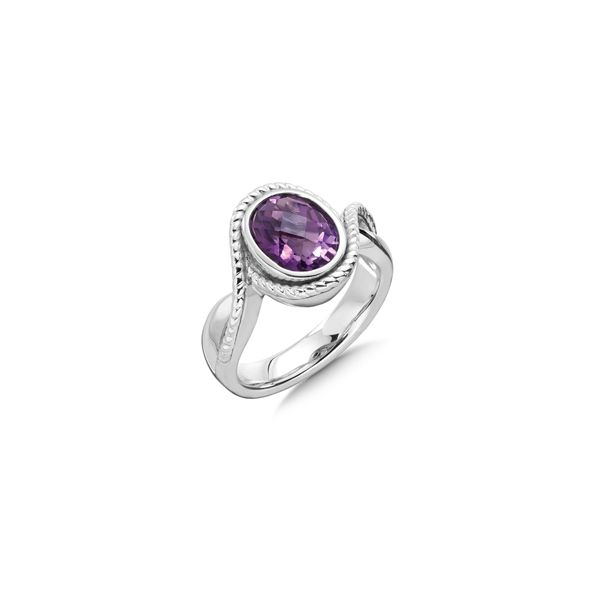 Lady's SS Amethyst Ring Orin Jewelers Northville, MI