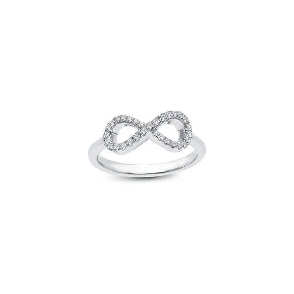 Lady's Sterling Silver W/Rhodium Plating Infinity Ring W/31 CZs Orin Jewelers Northville, MI