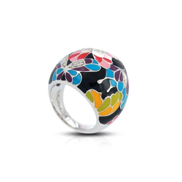Lady's SS Butterfly Kisses Ring w/Multi-Color Enamel & CZs Orin Jewelers Northville, MI