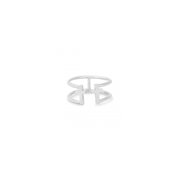 Cross SS Adjustable Ring by Alex and Ani Orin Jewelers Northville, MI