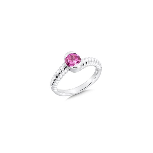 Lady's Sterling Silver Pink Sapphire Ring Orin Jewelers Northville, MI