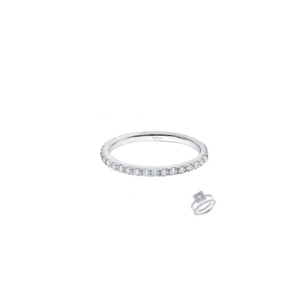 Lady's Sterling Silver With Rhodium Plating CZ Thin Eternity Band Orin Jewelers Northville, MI
